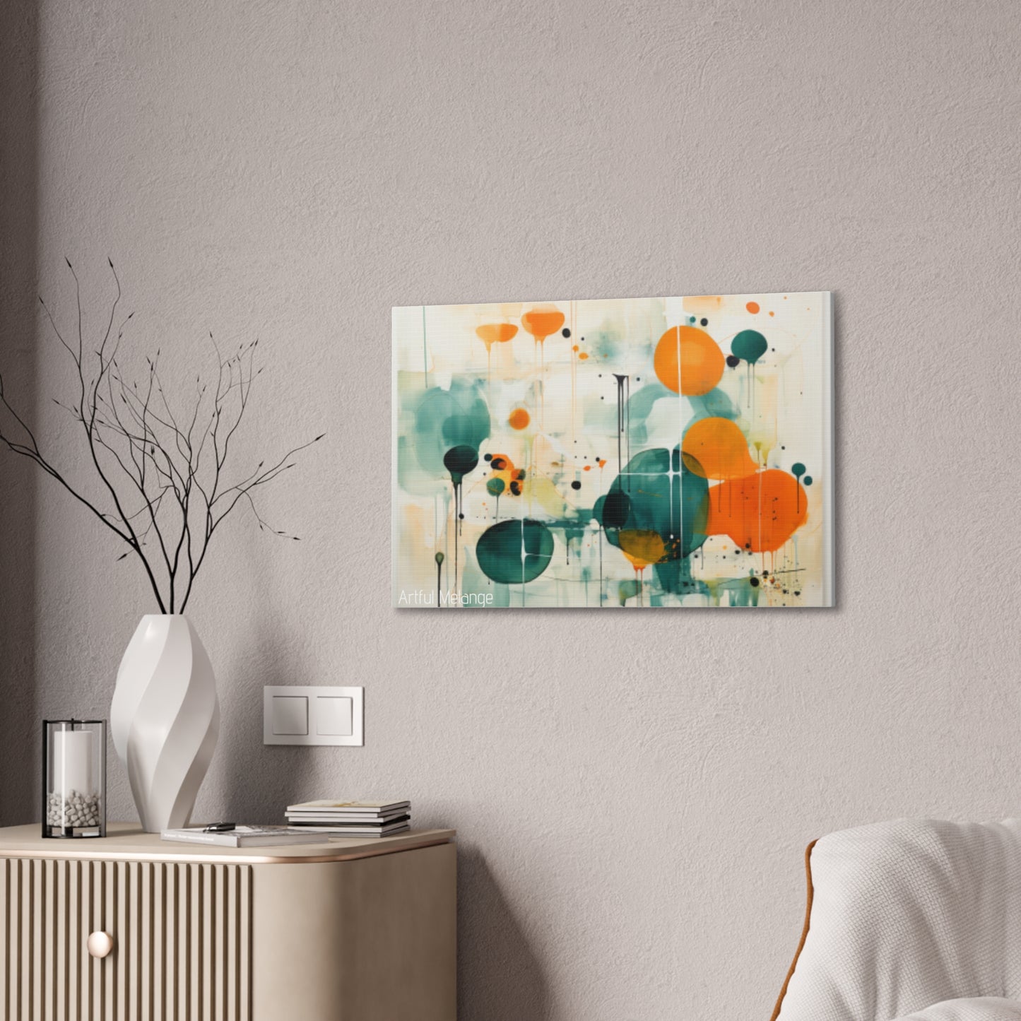 Primary Elegance: A Symphony of Sophistication Canvas Print