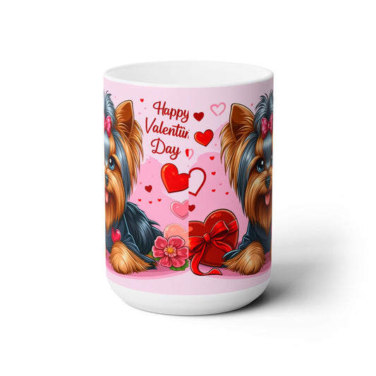 Love Paws- Yorkshire Terrier Valentine's Day Mug 15oz