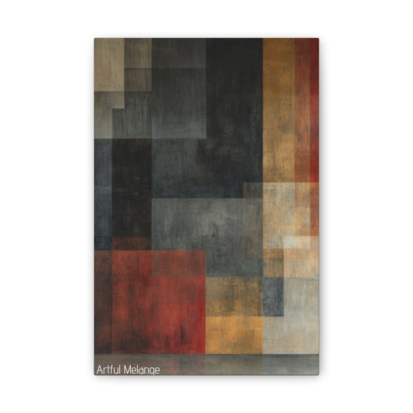 Primary Elegance: A Symphony of Sophistication Canvas Print