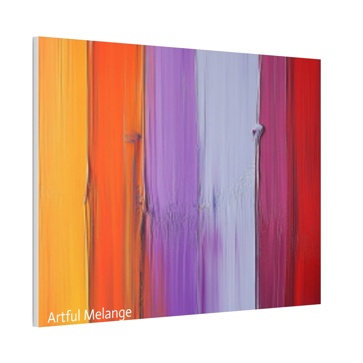 Acrylic Abstract Canvas Print - Homage to the Divine Nine/Red White Purple and Gold 5