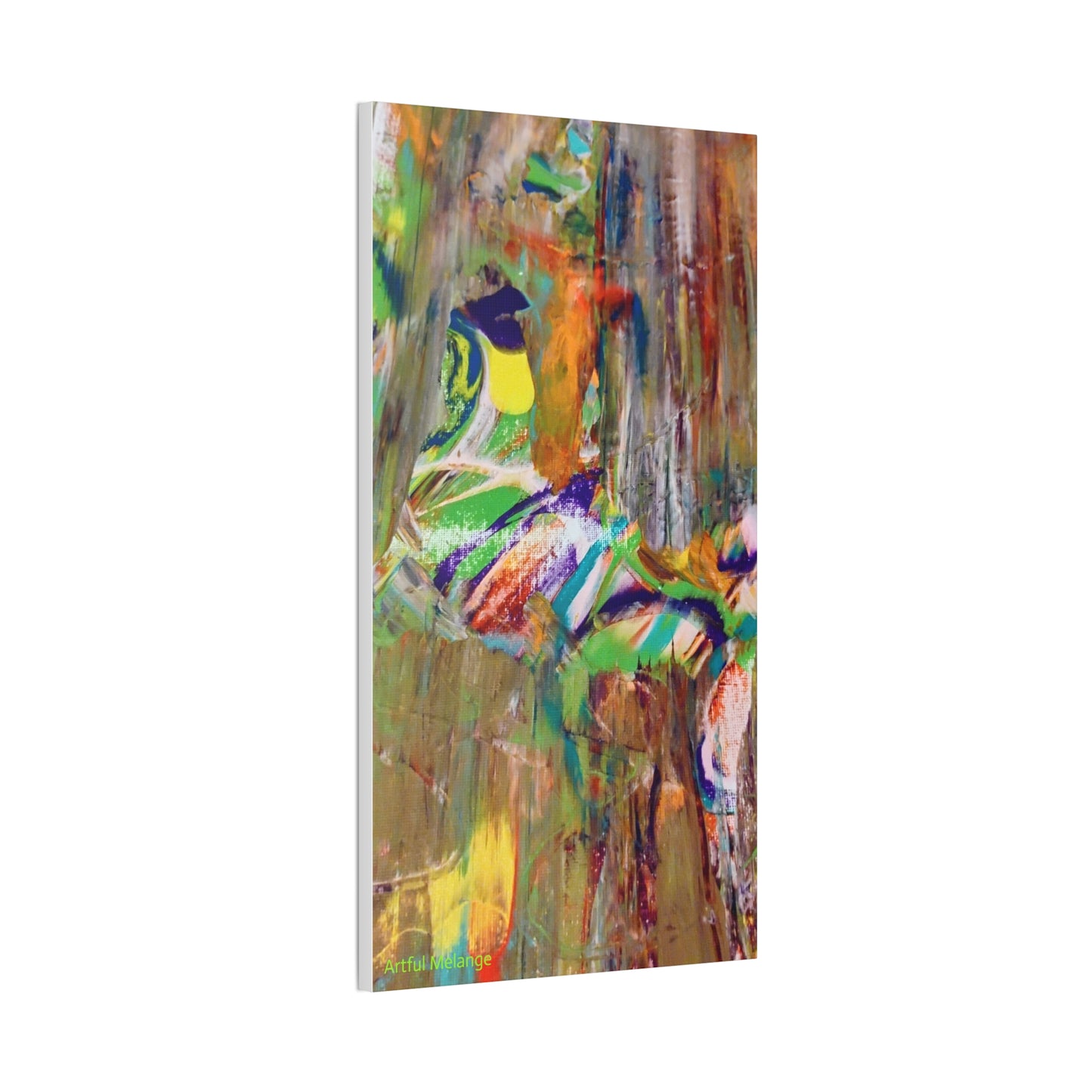 Acrylic Abstract Canvas Print - Richly Textured Artistry