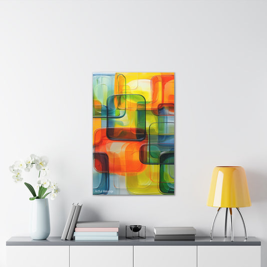 Primary Elegance: A Symphony of Sophistication Canvas Print