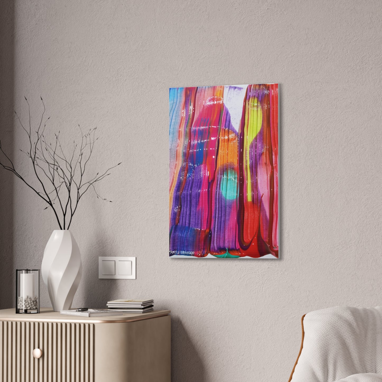 Primary Elegance: A Symphony of Sophistication Canvas Print