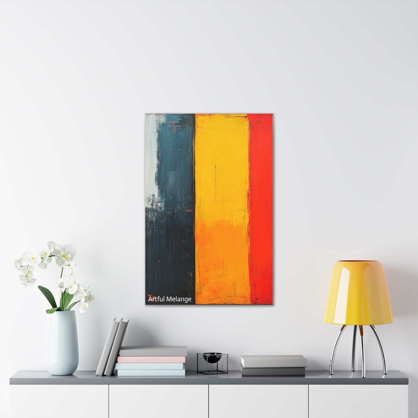 Acrylic Abstract Canvas Print - Richly Textured Artistry