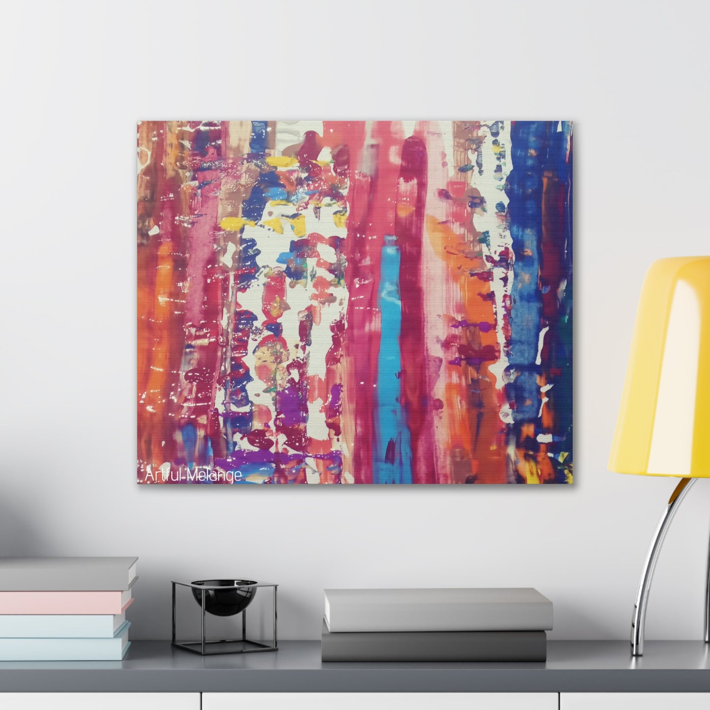 Primary Elegance: A Symphony of Sophistication Canvas Print