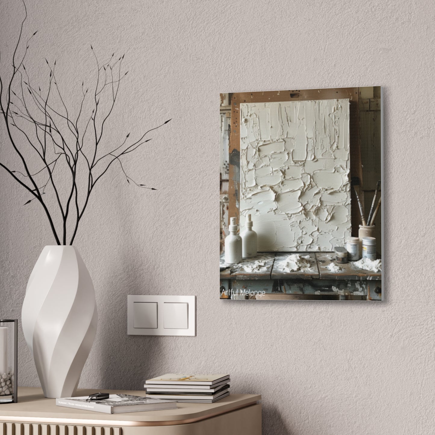 Primary Elegance: A Symphony of Sophistication Canvas Print