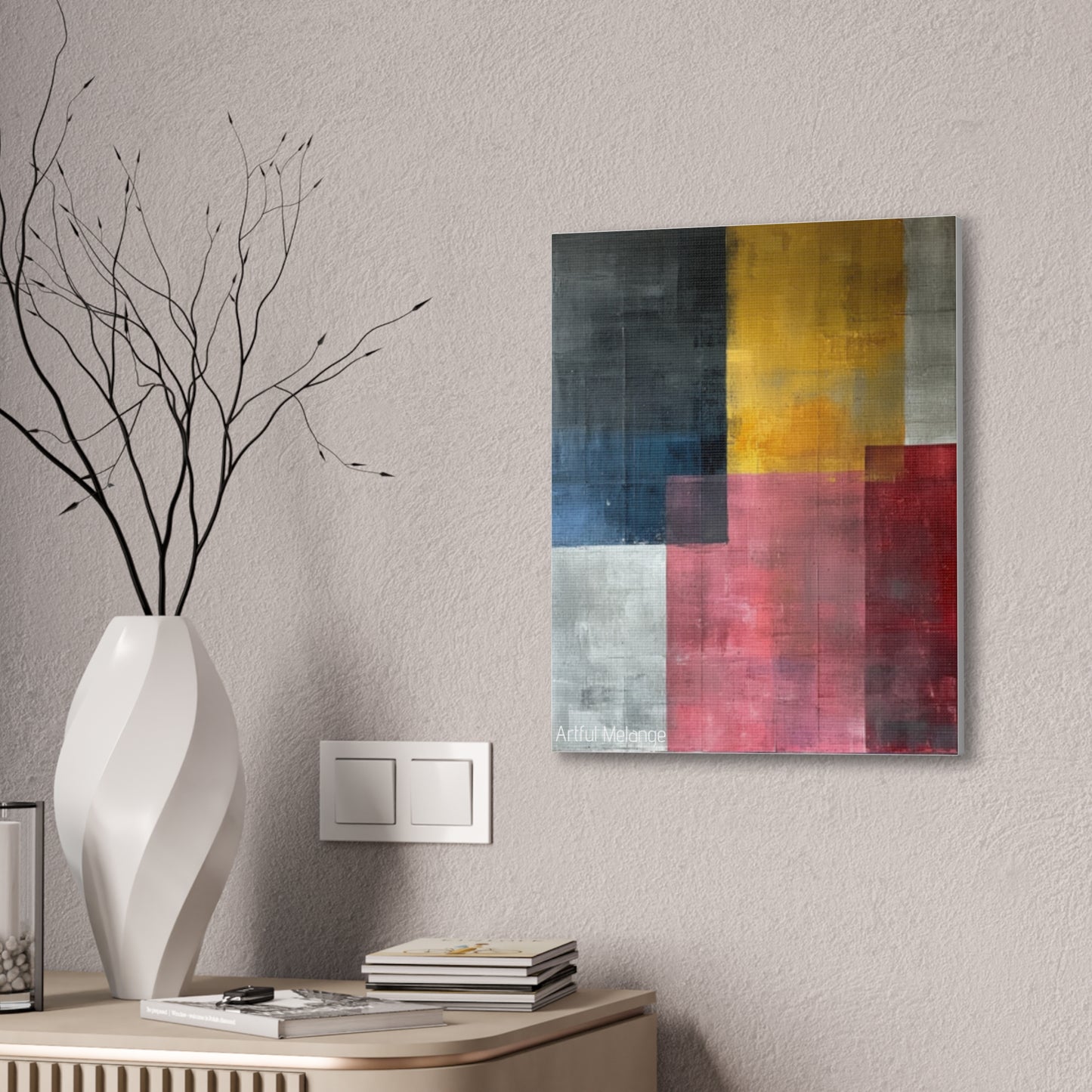 Primary Elegance: A Symphony of Sophistication Canvas Print