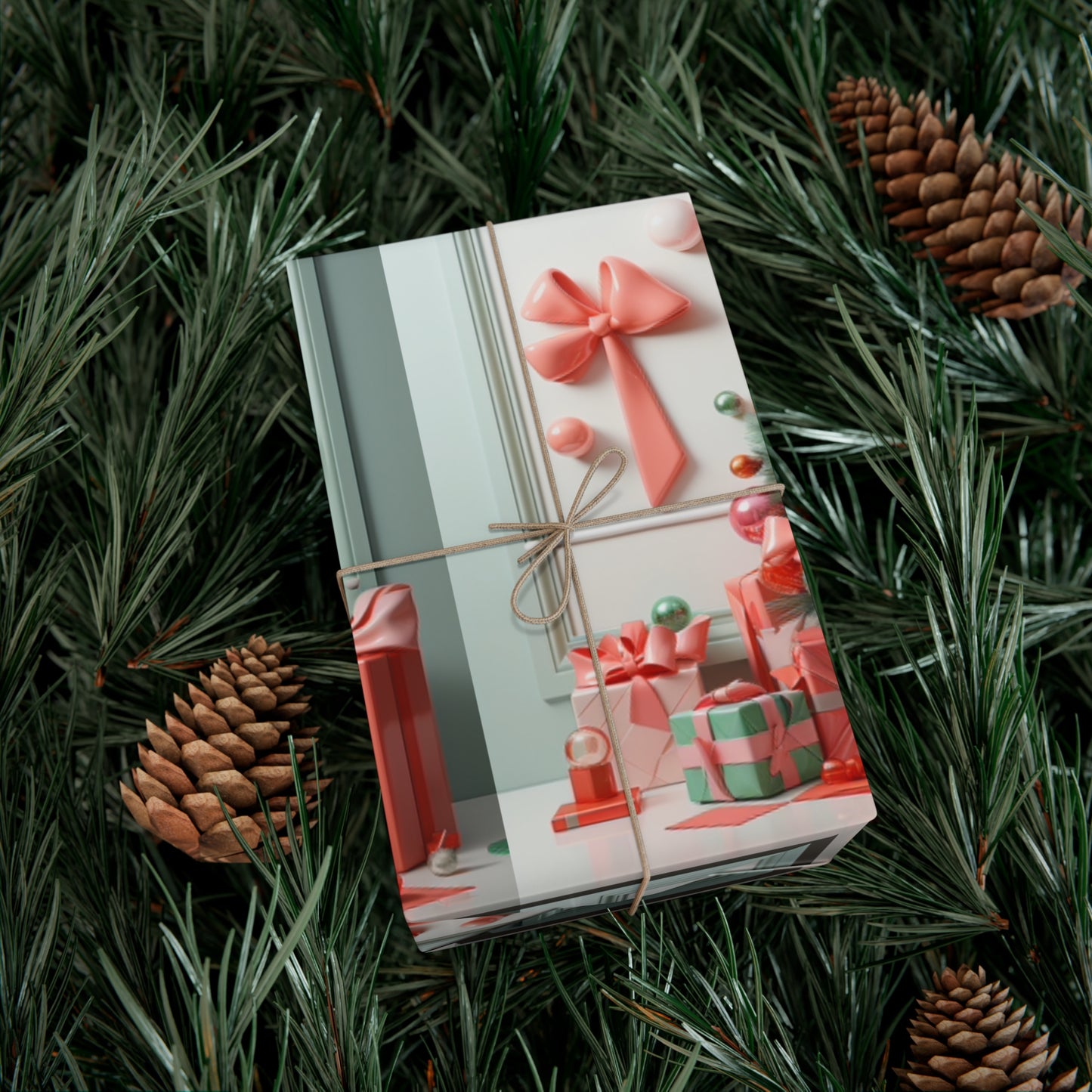 Elegant Pink Holiday Wrapping Paper Collection – Elevate Your Gifts with Sophisticated Style